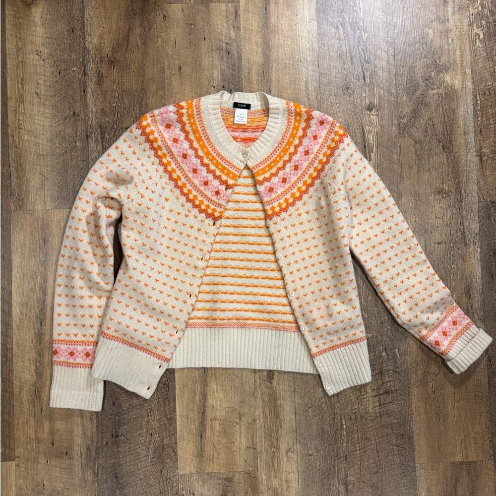 Vintage JCrew Vintage Fair Isle Cardigan